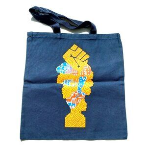 Peloton BHM tote bag with graphic and Temi Coker poem, NWOT.